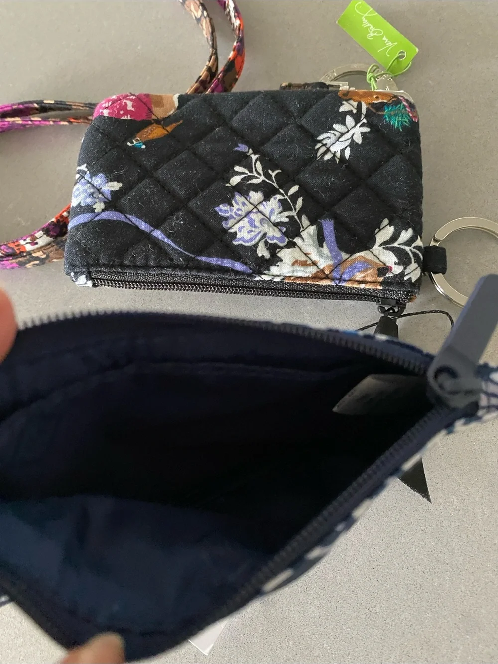 BUNDLE 3 Vera Bradley Lanyard ID Wallet Case Key Chain Bag Set NWT - Picture 8 of 12